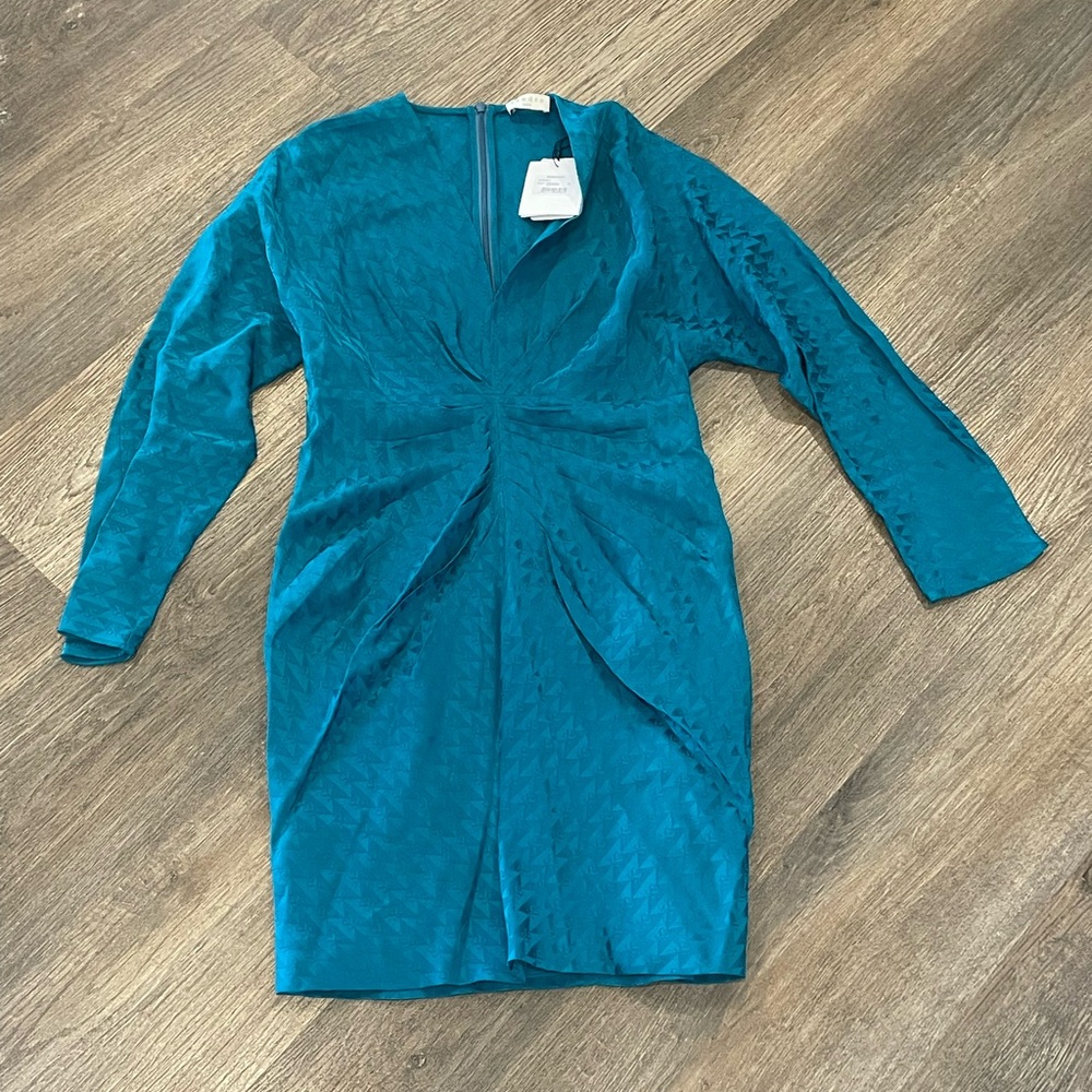 Sandro Turquoise Patterned Dress
